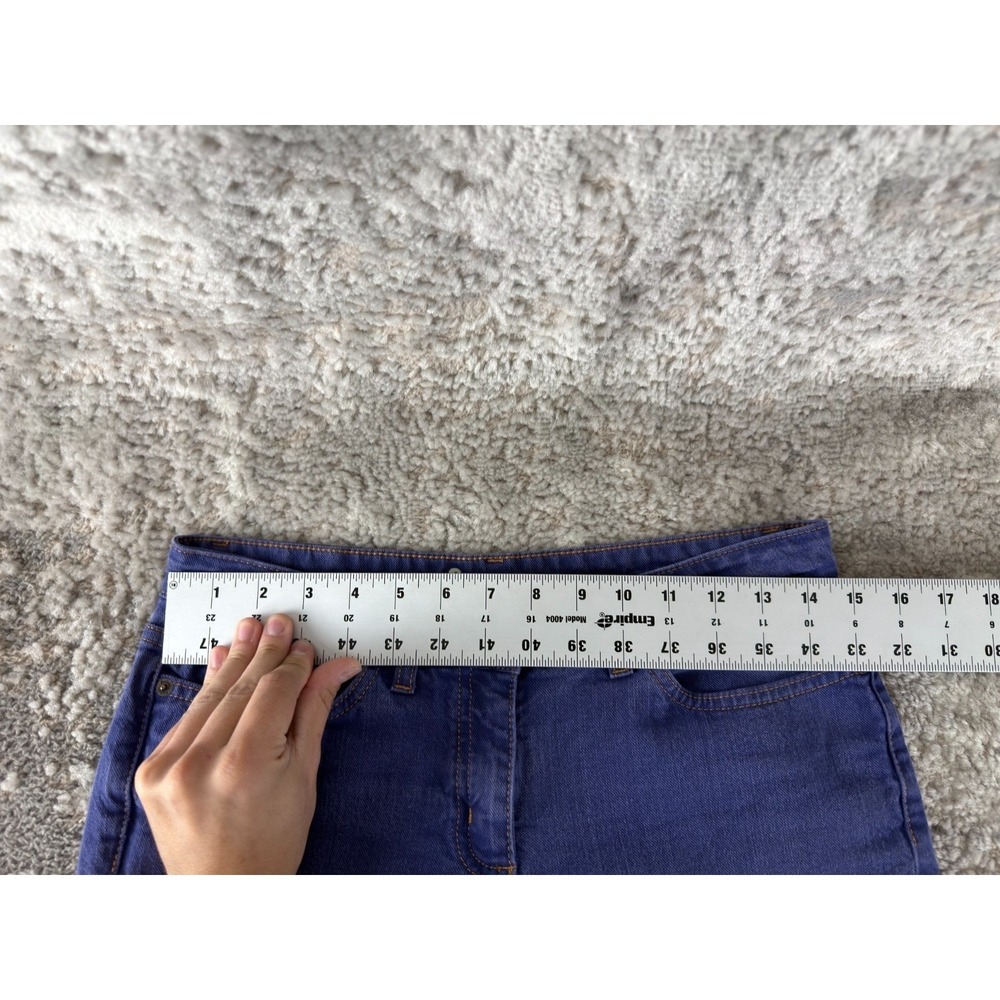 Boden Size 6 Stretch Denim Casual Jeans Purple Blue Pants‎ Button Zip - Picture 3 of 10